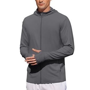 COOFANDY Men' UPF 50+ Light Jacket Full Zip Sun Protection Hoodie Long Sleeve Sun Shirts UV