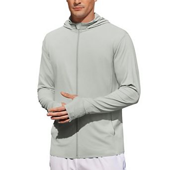 COOFANDY Men' UPF 50+ Light Jacket Full Zip Sun Protection Hoodie Long Sleeve Sun Shirts UV