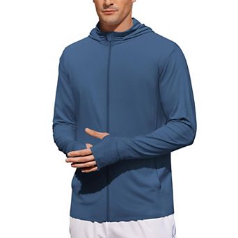 COOFANDY Men' UPF 50+ Light Jacket Full Zip Sun Protection Hoodie Long Sleeve Sun Shirts UV