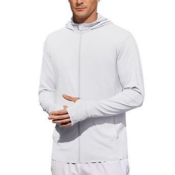COOFANDY Men' UPF 50+ Light Jacket Full Zip Sun Protection Hoodie Long Sleeve Sun Shirts UV