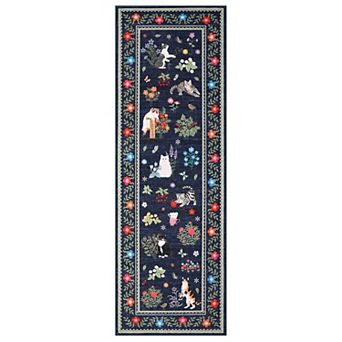 Modern Animal Area Rug Non Slip Stain Resistant Vacuum Clean Ultra Thin Carpet for Bedroom Hallway