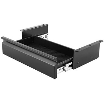 Under-Desk Storage Drawer with Single Layer, Smooth Glide, and Cord Organizer for Home Office