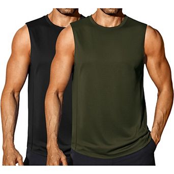 COOFANDY Men Sleeveless Gym Shirts Workout Muscle Tank Top Bodybuilding Fitness T-Shirts