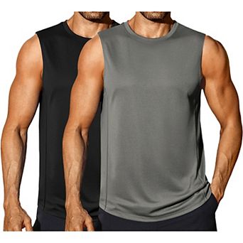 COOFANDY Men Sleeveless Gym Shirts Workout Muscle Tank Top Bodybuilding Fitness T-Shirts