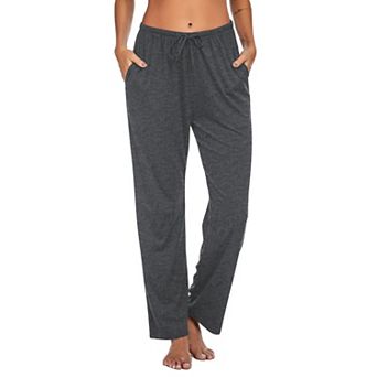 Ekouaer Women Pajama Pants Comfy Pj Bottom with Pockets Stretch Plaid Sleepwear and Plaid Medium