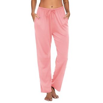 Ekouaer Women Pajama Pants Comfy Pj Bottom with Pockets Stretch Plaid Sleepwear and Plaid Medium