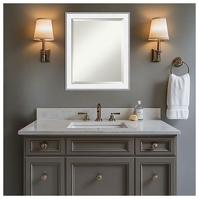 Maya Beveled Framed Bathroom Vanity Wall Mirror