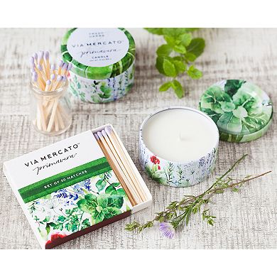 Via Mercato Primavera Spring Collection Mini Candle, Fresh Herb