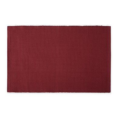 DII Ribbed Cotton Placemat Set/6
