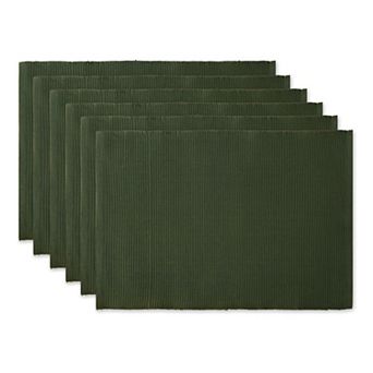 DII Ribbed Cotton Placemat Set/6