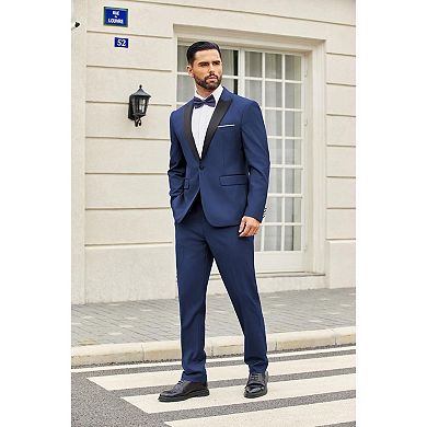 COOFANDY Men' Dress Suits 3 Piece Classic Fit Tuxedo Suit Wedding Dinner Prom Party Set
