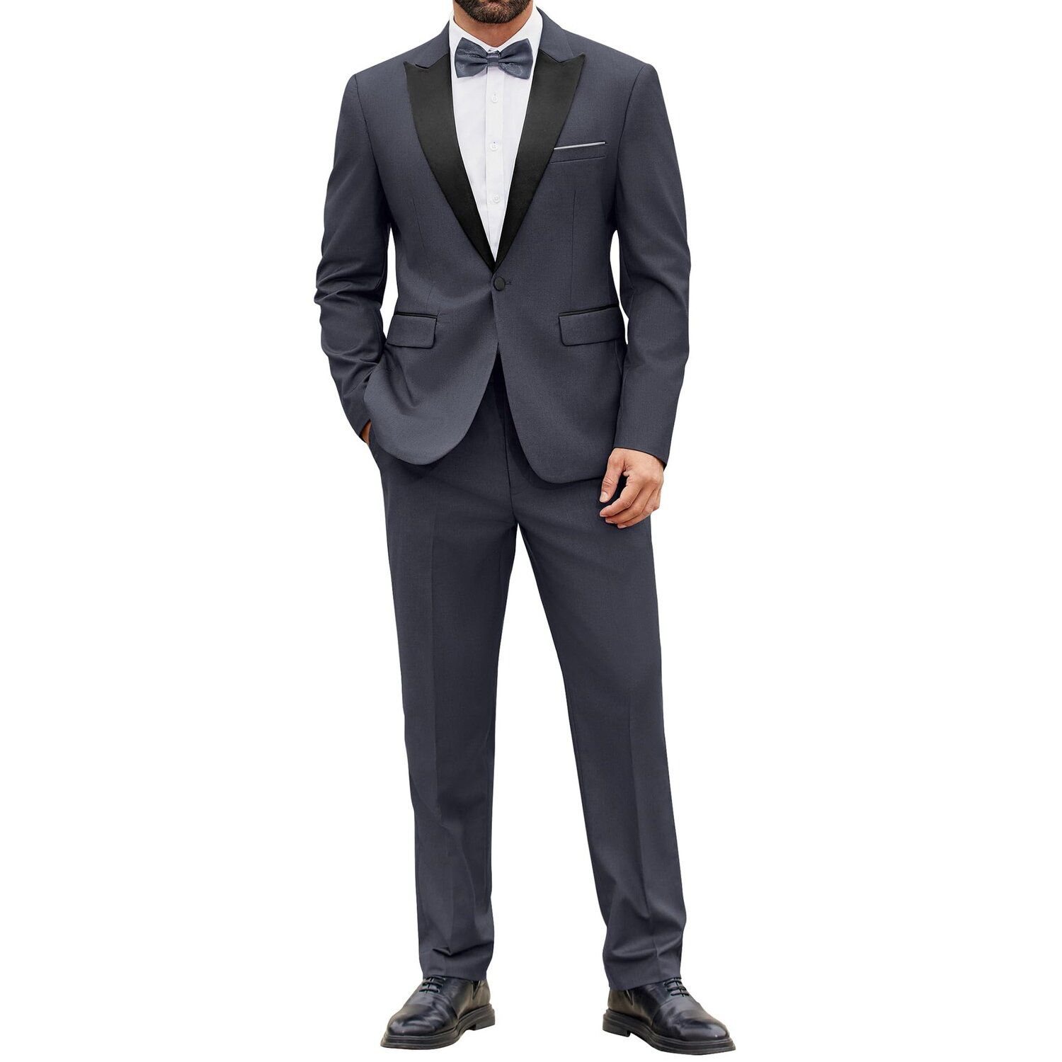 COOFANDY Men' Dress Suits 3 Piece Classic Fit Tuxedo Suit Wedding
