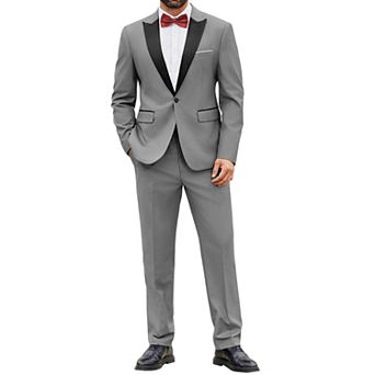 COOFANDY Men' Dress Suits 3 pc Classic Fit Tuxedo Suit Wedding Dinner Prom Party Set