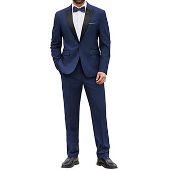 COOFANDY Men' Dress Suits 3 pc Classic Fit Tuxedo Suit Wedding Dinner Prom Party Set