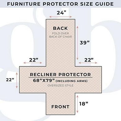 Reversible Patchwork Recliner Chair Cover - Washable Slipcover Furniture Protector with Recliner