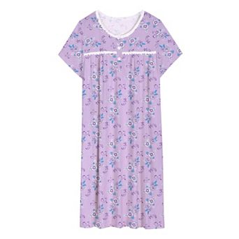 Ekouaer Women Nightgowns Short Sleeve Sleepwear Soft Pajama Dress Sleep Shirt Nightshirt