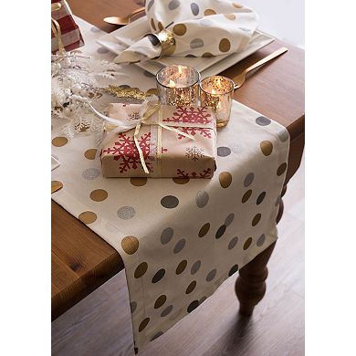 DII Christmas Metallic Printed Napkin Set/6