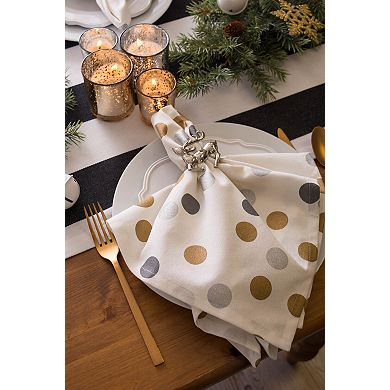 DII Christmas Metallic Printed Napkin Set/6