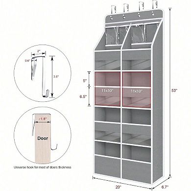 6 - Shelf Over Door Hanging Organizer for Essentials