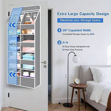 6 - Shelf Over Door Hanging Organizer for Essentials