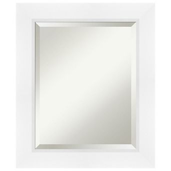 Sloped Beveled Framed Bathroom Vanity Wall Mirror