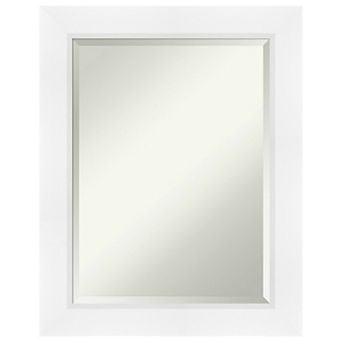 Sloped Beveled Framed Bathroom Vanity Wall Mirror