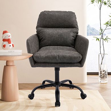 Ergonomic Swivel Artificial Leather Adjustable Office Chair for Long Sitting and Office Use