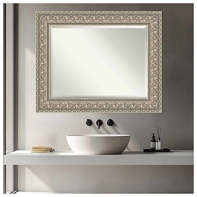 Sydney Silver Beveled Framed Bathroom Vanity Wall Mirror