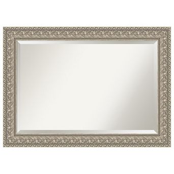 Sydney Silver Beveled Framed Bathroom Vanity Wall Mirror