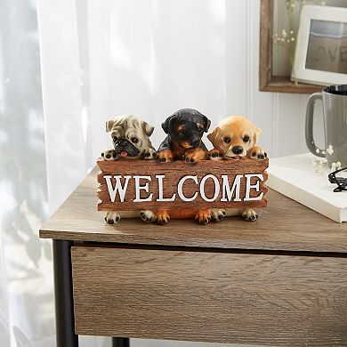 Zingz Home Puppy Welcome Garden Sign