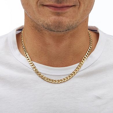 Men's Curb-Link Gold Ion-Plated Classic Chain Necklace 20" (5.5mm)