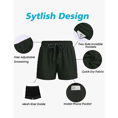 COOFANDY Men' Swim Trunks Quick Dry Bathing Suit with Pockets Swimwear Beach Board Short Swimsuit