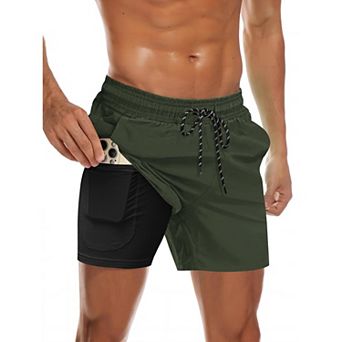 COOFANDY Men' Swim Trunks Quick Dry Bathing Suit with Pockets Swimwear Beach Board Short Swimsuit