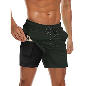 COOFANDY Men' Swim Trunks Quick Dry Bathing Suit with Pockets Swimwear Beach Board Short Swimsuit
