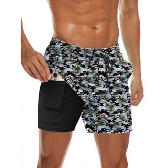 COOFANDY Men' Swim Trunks Quick Dry Bathing Suit with Pockets Swimwear Beach Board Short Swimsuit