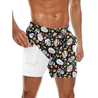COOFANDY Men' Swim Trunks Quick Dry Bathing Suit with Pockets Swimwear Beach Board Short Swimsuit