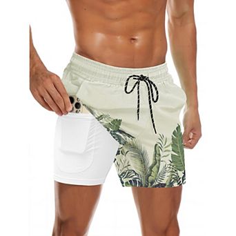COOFANDY Men' Swim Trunks Quick Dry Bathing Suit with Pockets Swimwear Beach Board Short Swimsuit