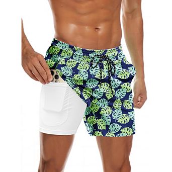 COOFANDY Men' Swim Trunks Quick Dry Bathing Suit with Pockets Swimwear Beach Board Short Swimsuit