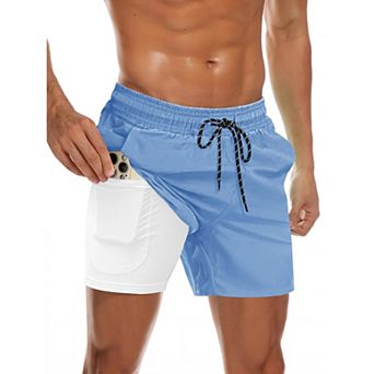 COOFANDY Men' Swim Trunks Quick Dry Bathing Suit with Pockets Swimwear Beach Board Short Swimsuit