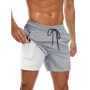 COOFANDY Men' Swim Trunks Quick Dry Bathing Suit with Pockets Swimwear Beach Board Short Swimsuit
