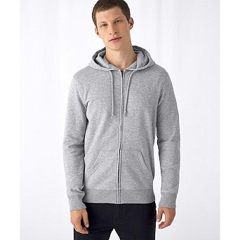 B&C Mens Zipped Hoodie
