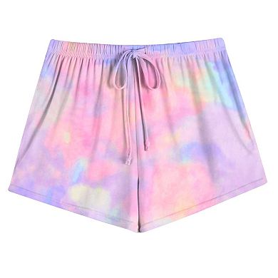 Ekouaer Women Pajama Shorts Comfy Lounge Bottom with Pockets Stretch