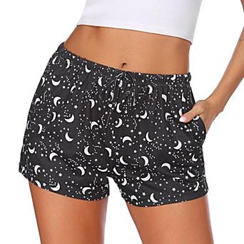 Ekouaer Women Pajama Shorts Comfy Lounge Bottom with Pockets Stretch