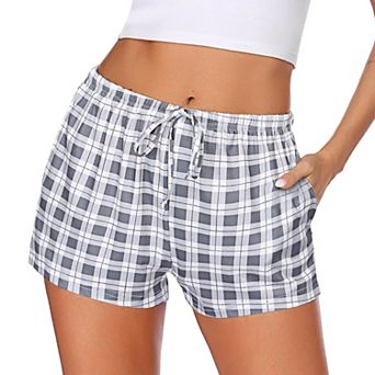 Ekouaer Women Pajama Shorts Comfy Lounge Bottom with Pockets Stretch