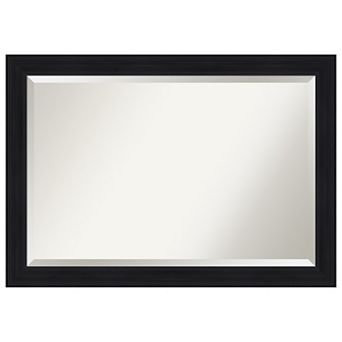 Abbey Black Beveled Framed Bathroom Vanity Wall Mirror