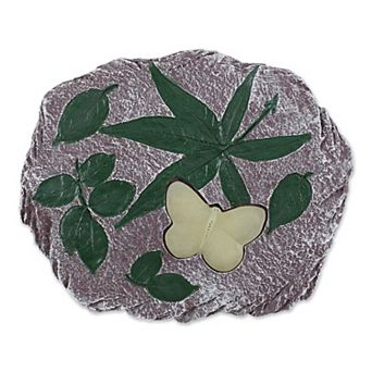 Zingz Home Natural Butterfly Glowing Stepping Stone Walkway Accent