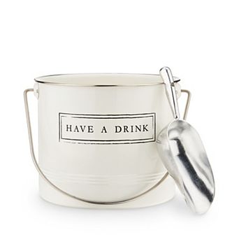 "Have A Drink" Ice Bucket and Scoop by Twine®