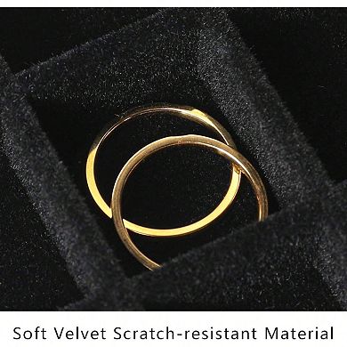 Acrylic Jewelry Organizer with 5 Drawers for Women - Velvet Trays, Stackable, Perfect Gift