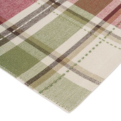 DII Holiday Plaid Placemat Set/6