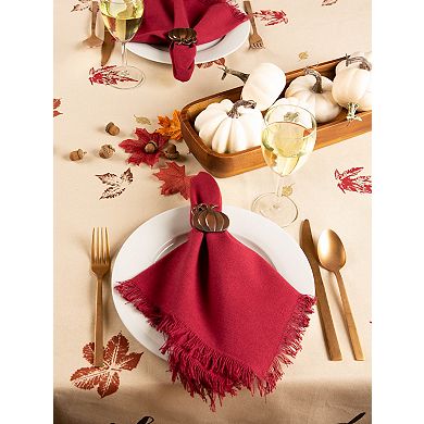 DII Rustic Leaves Printed Tablecloth